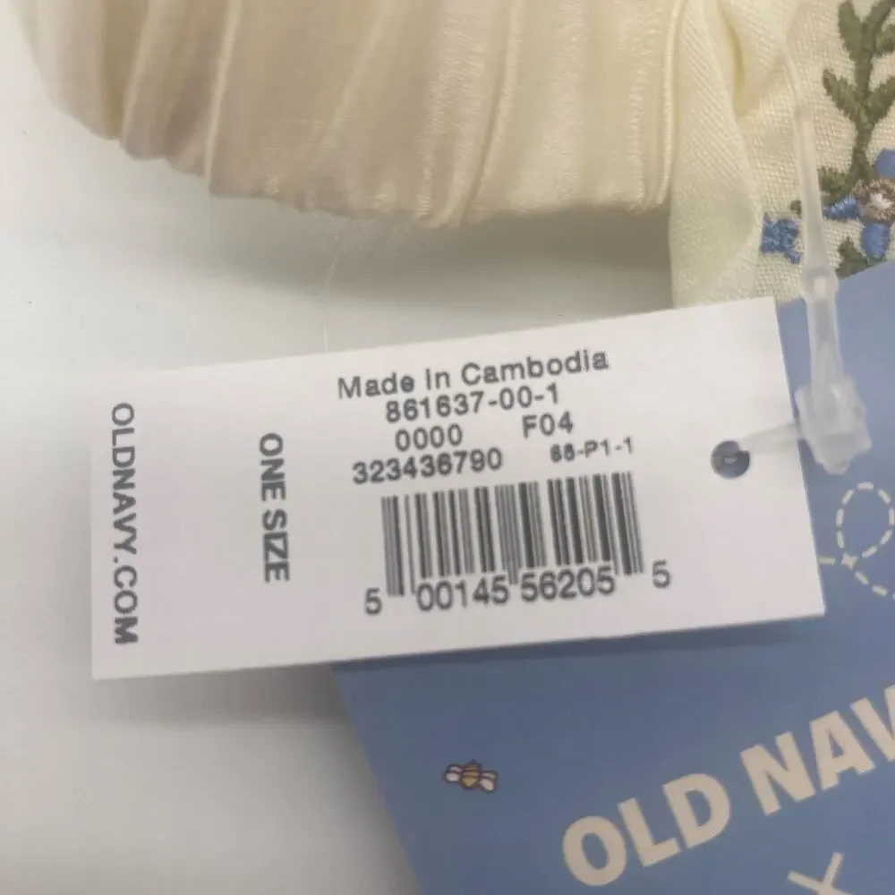 OLD NAVY x DISNEY Winnie the Pooh Floral Ruffled Sleep Mask NWT Sea Salt